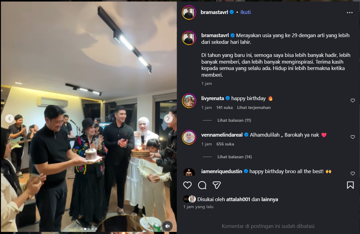 perayaan ultah Verrell